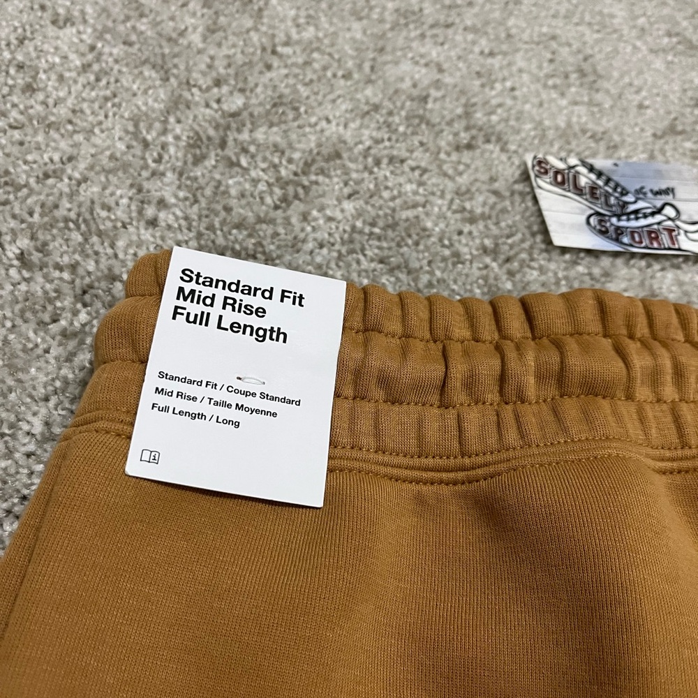 New Nike Tech Fleece Pants Flax Brown Jogger Sweatpants Sportswear Mid Rise - Picture 5 of 8